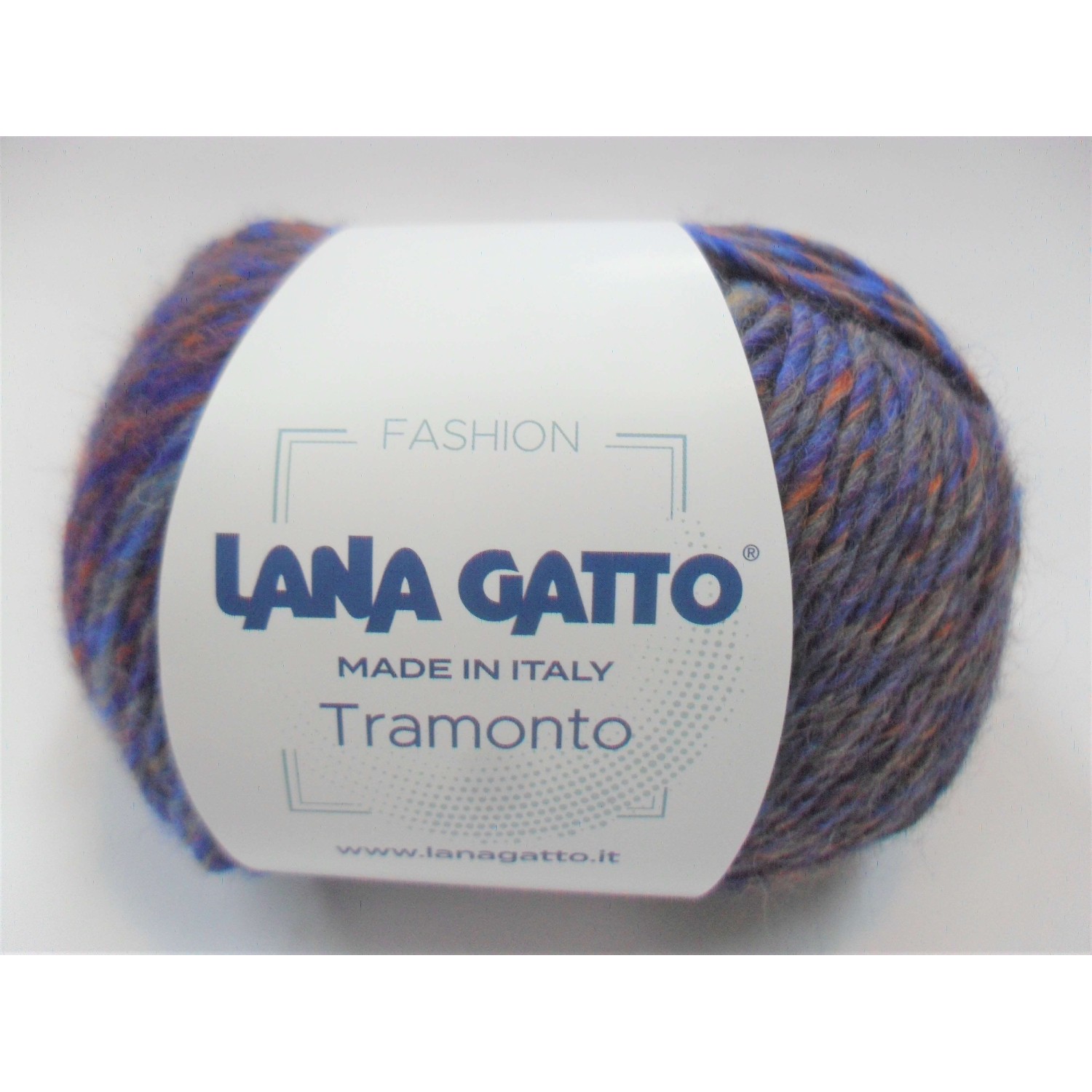 Gomitolo moda 50 gr. 90 mt. Lana Gatto "Tramonto" 100% lana vergine