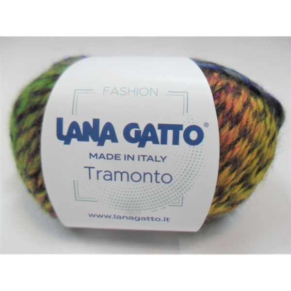 Gomitolo moda 50 gr. 90 mt. Lana Gatto "Tramonto" 100% lana vergine