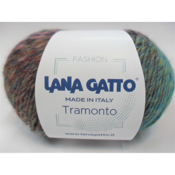 Gomitolo moda 50 gr. 90 mt. Lana Gatto "Tramonto" 100% lana vergine