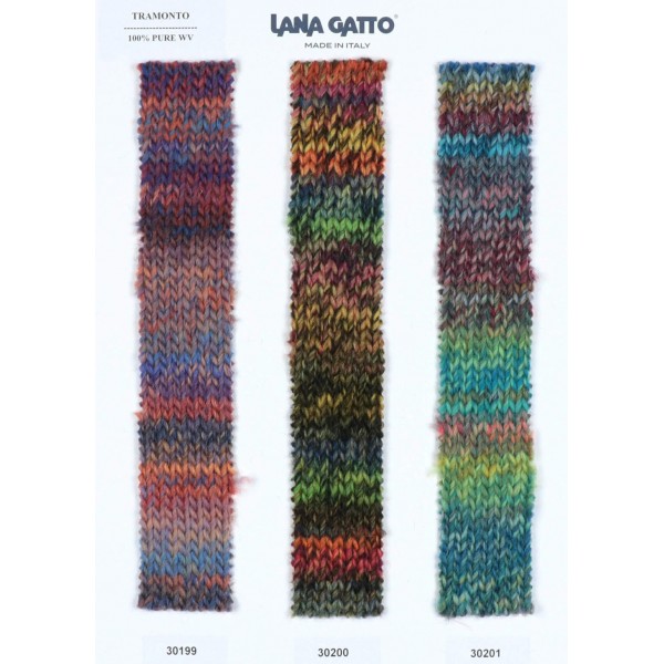 Gomitolo moda 50 gr. 90 mt. Lana Gatto "Tramonto" 100% lana vergine