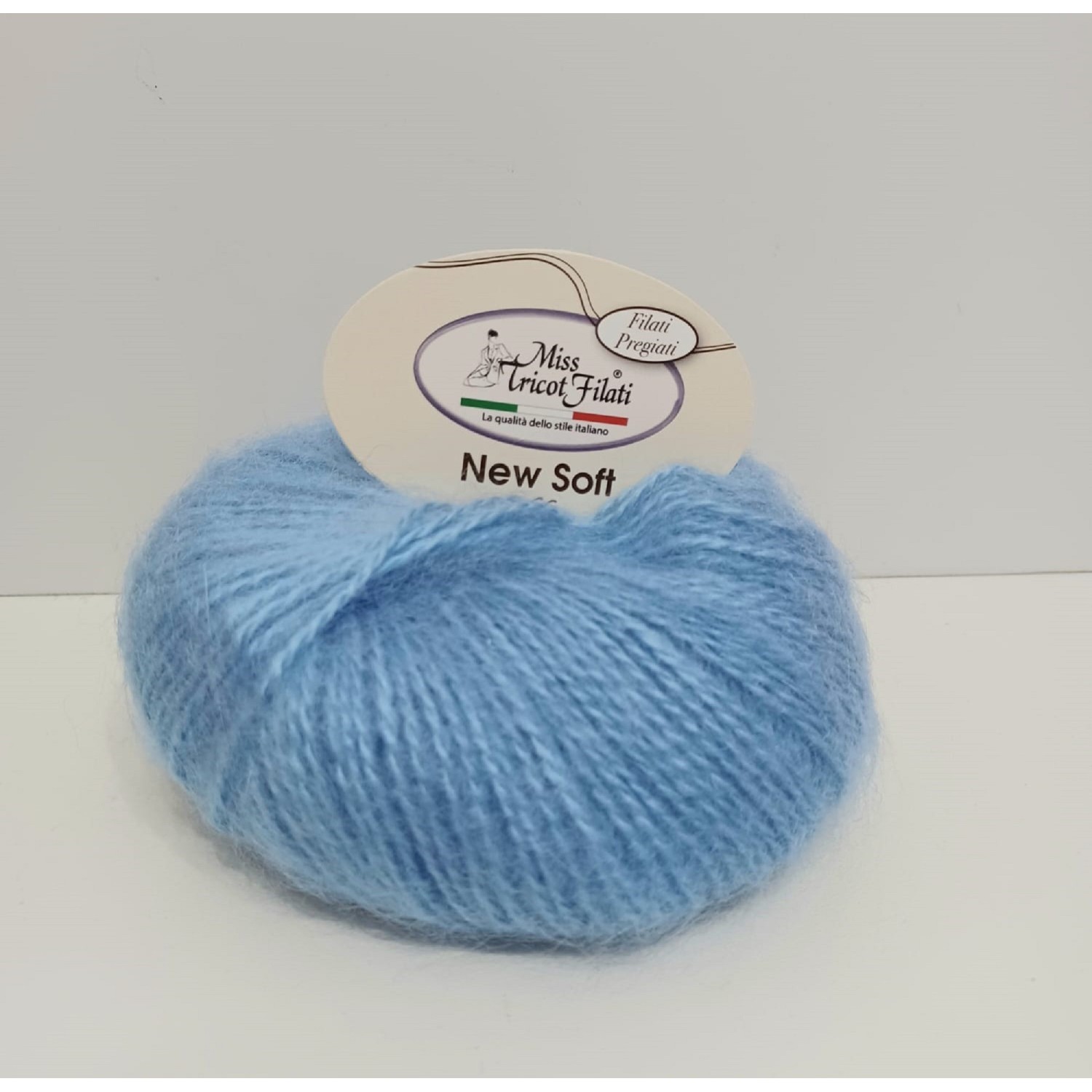 Gomitolo 25 gr. 100 mt. New Soft Mohair 50% mohair 50% acrilico Miss Tricot