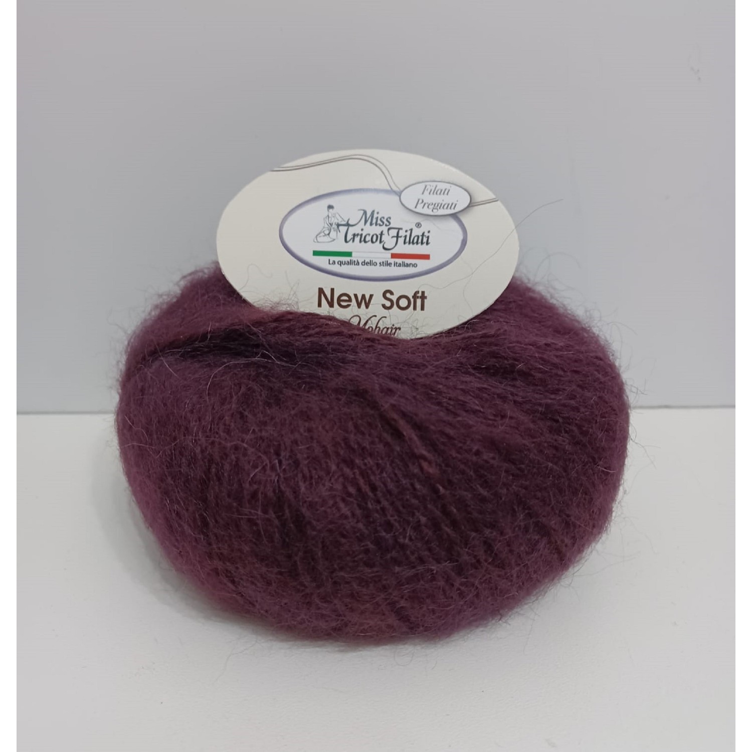 Gomitolo 25 gr. 100 mt. New Soft Mohair 50% mohair 50% acrilico Miss Tricot