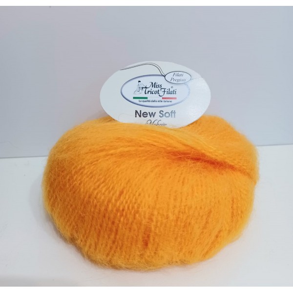Gomitolo 25 gr. 100 mt. New Soft Mohair 50% mohair 50% acrilico Miss Tricot
