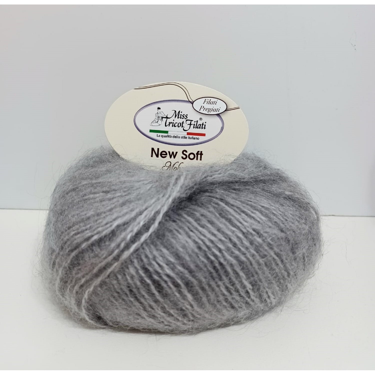 Gomitolo 25 gr. 100 mt. New Soft Mohair 50% mohair 50% acrilico Miss Tricot