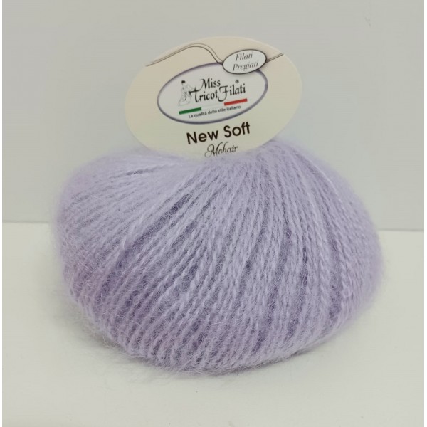 Gomitolo 25 gr. 100 mt. New Soft Mohair 50% mohair 50% acrilico Miss Tricot