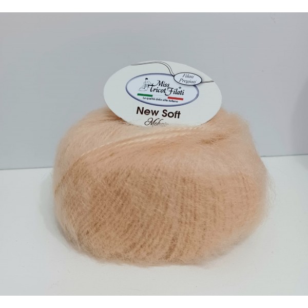 Gomitolo 25 gr. 100 mt. New Soft Mohair 50% mohair 50% acrilico Miss Tricot