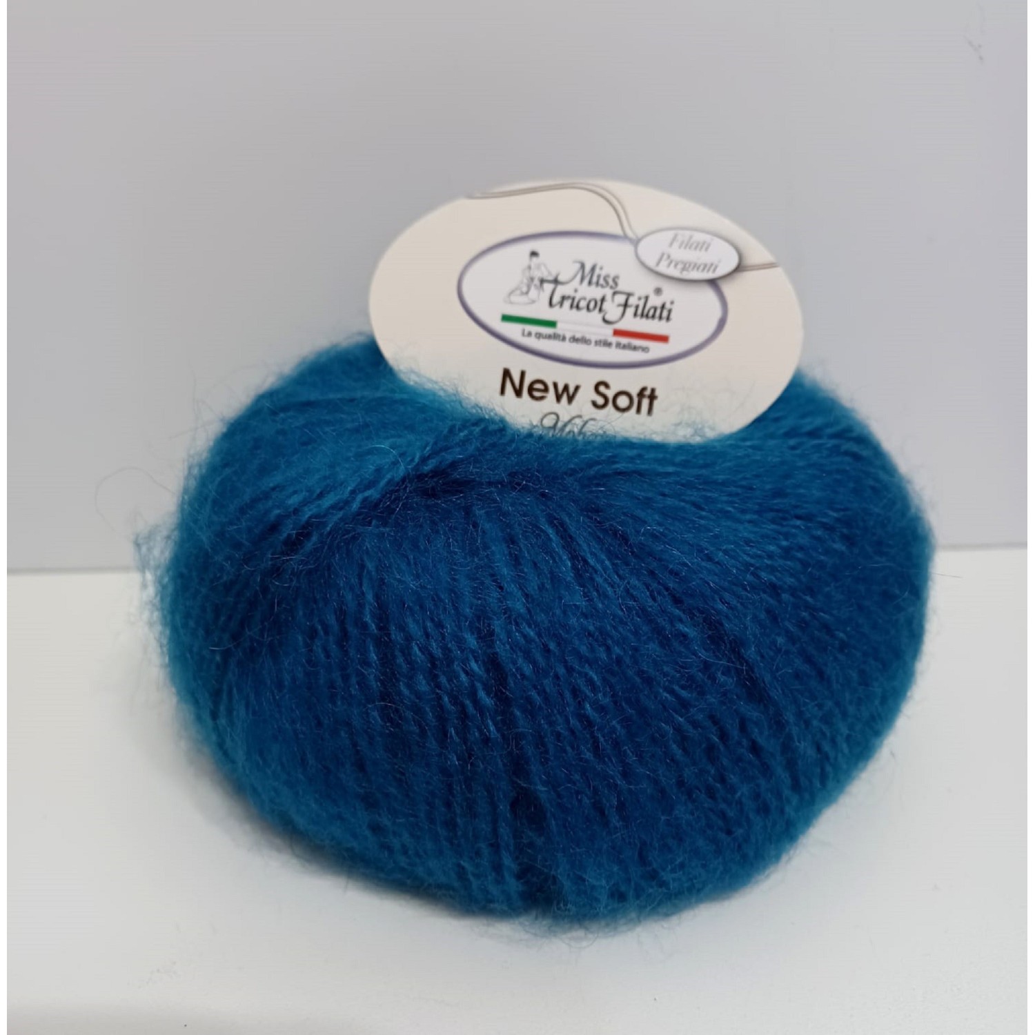 Gomitolo 25 gr. 100 mt. New Soft Mohair 50% mohair 50% acrilico Miss Tricot
