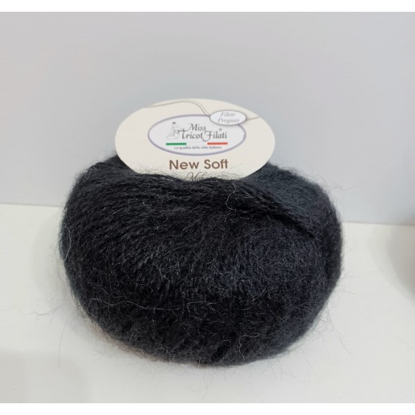 Gomitolo 25 gr. 100 mt. New Soft Mohair 50% mohair 50% acrilico Miss Tricot