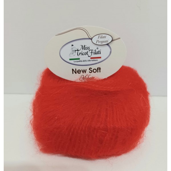 Gomitolo 25 gr. 100 mt. New Soft Mohair 50% mohair 50% acrilico Miss Tricot