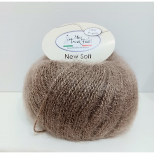 Gomitolo 25 gr. 100 mt. New Soft Mohair 50% mohair 50% acrilico Miss Tricot