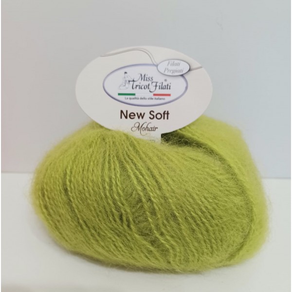 Gomitolo 25 gr. 100 mt. New Soft Mohair 50% mohair 50% acrilico Miss Tricot