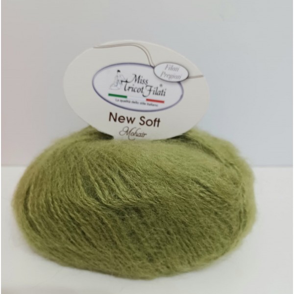 Gomitolo 25 gr. 100 mt. New Soft Mohair 50% mohair 50% acrilico Miss Tricot