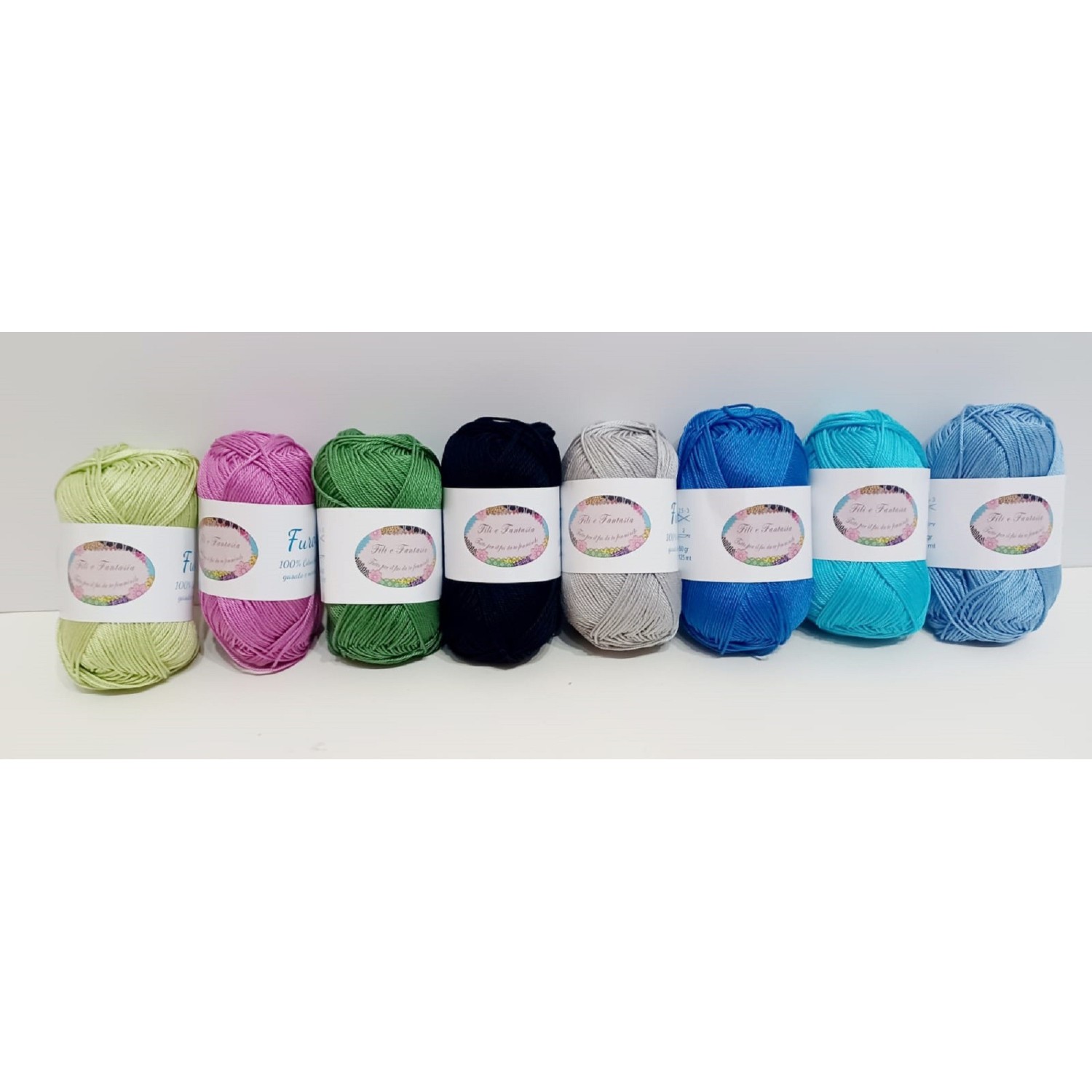 Gomitolo da 50 gr. "Furore" Fili e Fantasia 100% cotone gasato mercerizzato 125 mt. alta qualità (64 colori)