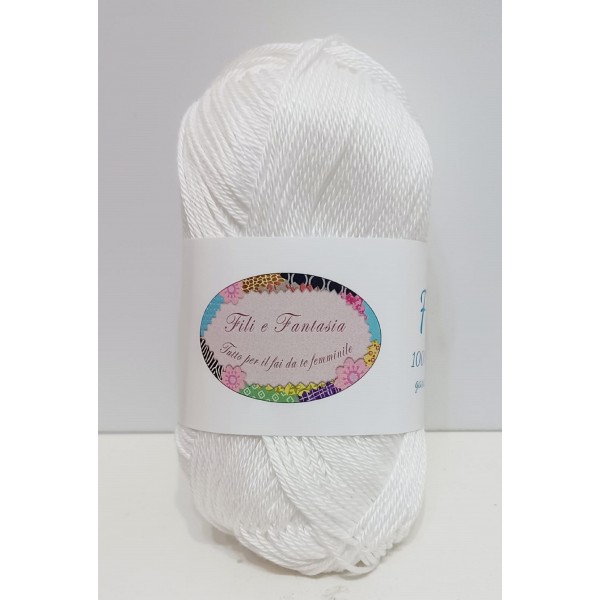 Gomitolo da 50 gr. "Furore" Fili e Fantasia 100% cotone gasato mercerizzato 125 mt. alta qualità (64 colori)