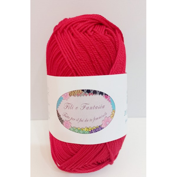 Gomitolo da 50 gr. "Furore" Fili e Fantasia 100% cotone gasato mercerizzato 125 mt. alta qualità (64 colori)