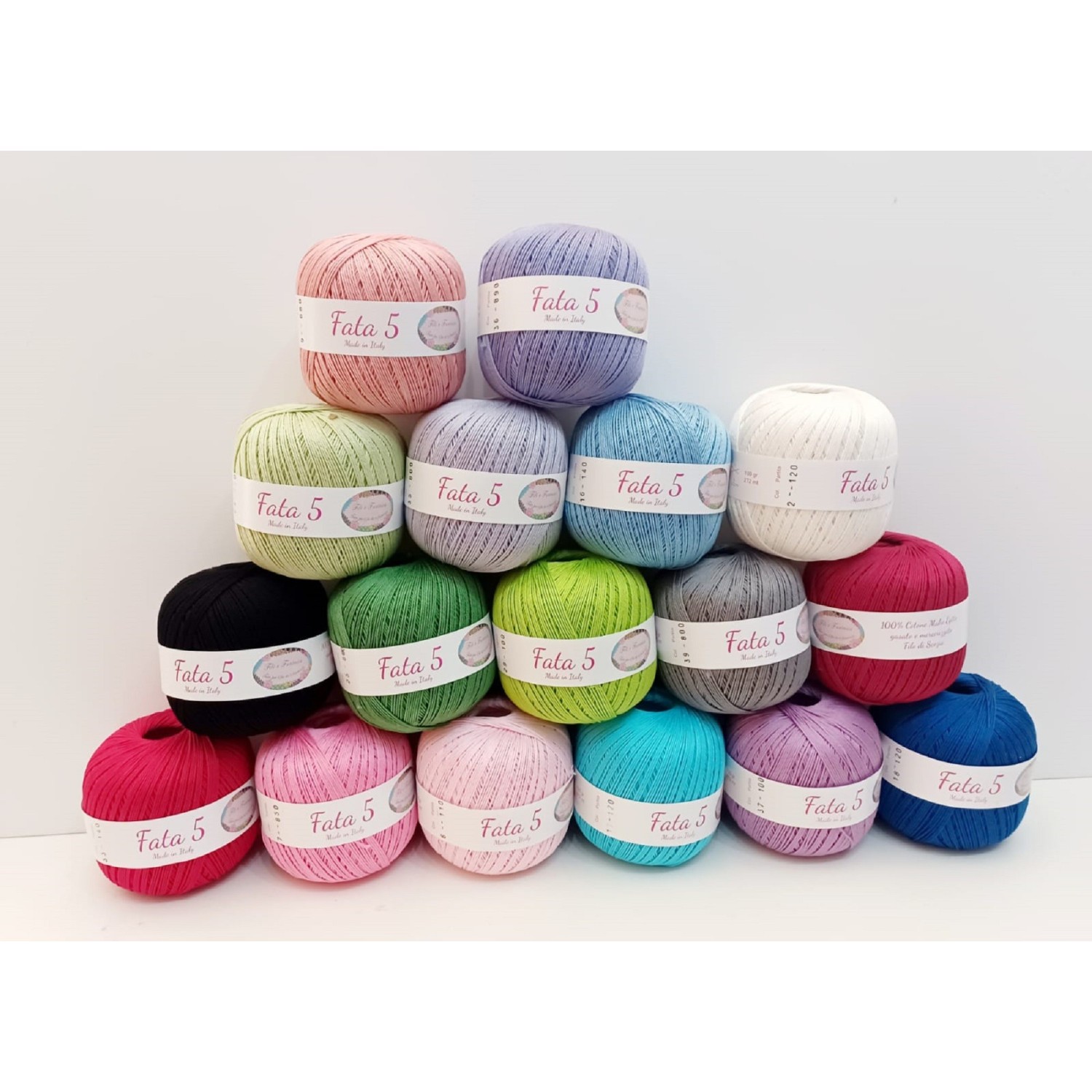 Gomitolo 100 gr. filo di scozia "Fili e Fantasia" Made in Italy alta qualità vari spessori 45 colori