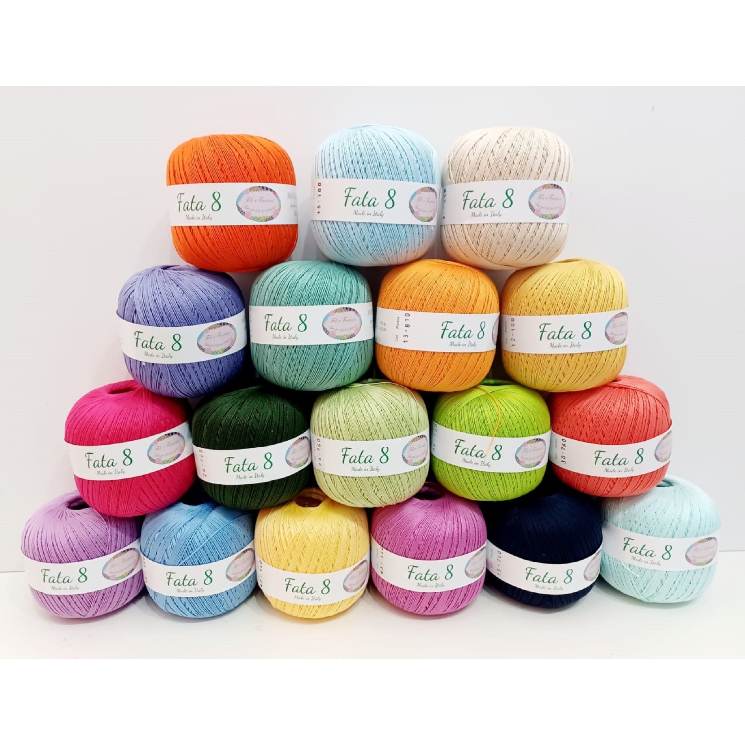 Gomitolo 100 gr. filo di scozia "Fili e Fantasia" Made in Italy alta qualità vari spessori 45 colori