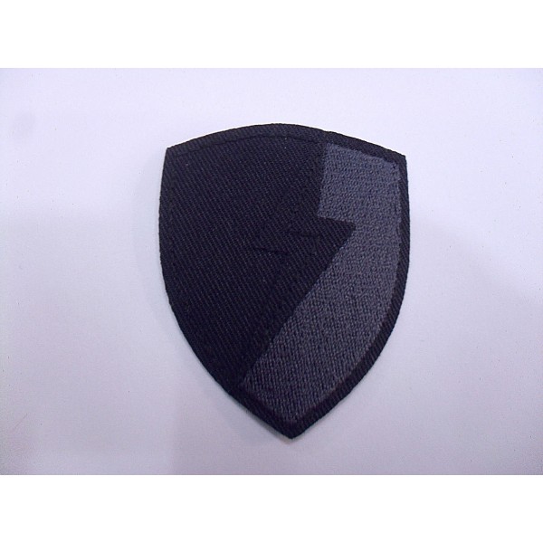 TOPPA PATCH SCUDO RICAMO SU TESSUTO "FULMINE" TERMO O CUCIRE DIMENSIONI VARIE