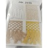 Passamaneria frangia in cotone altezza 12,5 cm. per decorazioni varie, 50 cm. vari colori