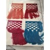 Passamaneria frangia in cotone altezza 12,5 cm. per decorazioni varie, 50 cm. vari colori