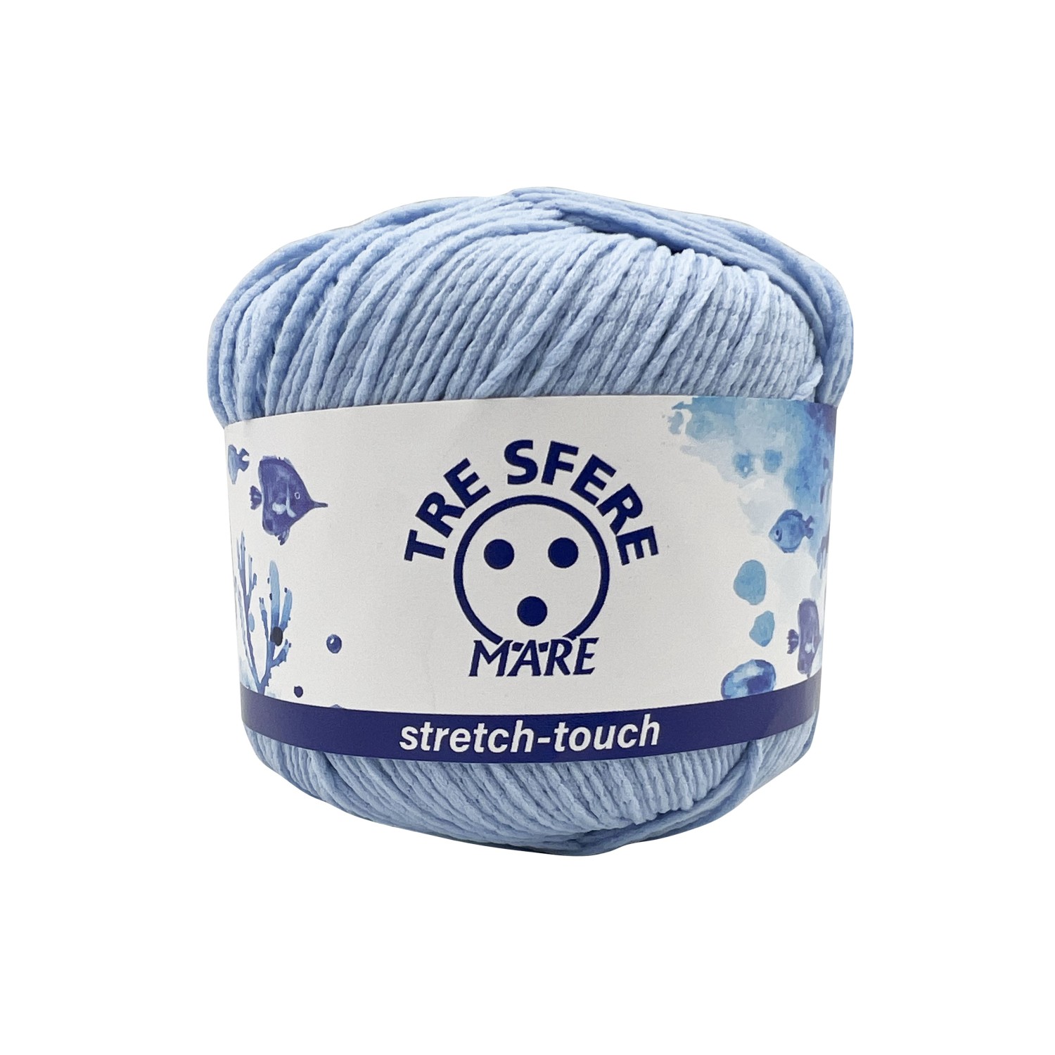 Gomitolo da 50 gr. 125 mt. mare stretch touch adatto per costumi - Tre Sfere