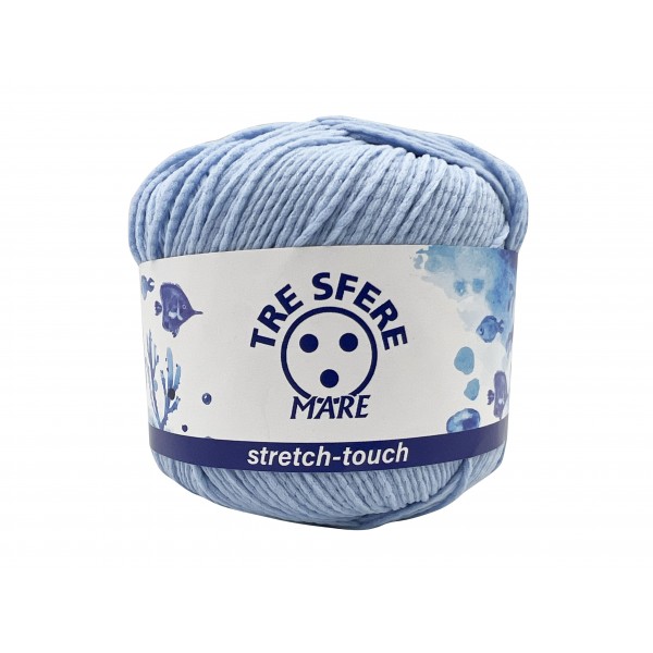 Gomitolo da 50 gr. 125 mt. mare stretch touch adatto per costumi - Tre Sfere
