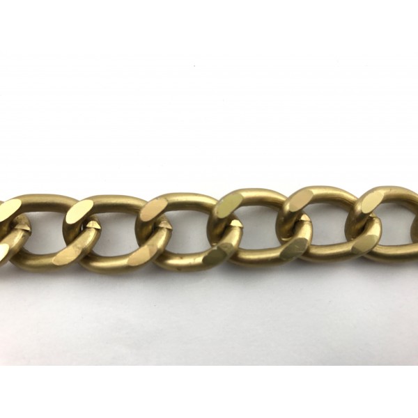 Catena metallo (1,5 cm.) art. 066 per decorazioni abbigliamento, borse, tracolle e varie 1 mt.