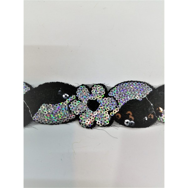 Novità passamaneria moda micropaillettes h. 40 mm. 1 metro vari colori