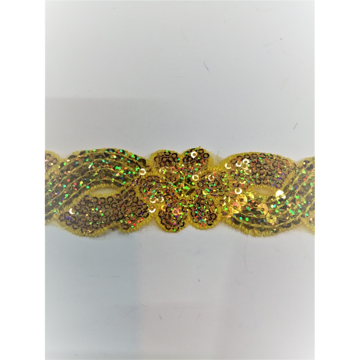 Novità passamaneria moda micropaillettes h. 40 mm. 1 metro vari colori