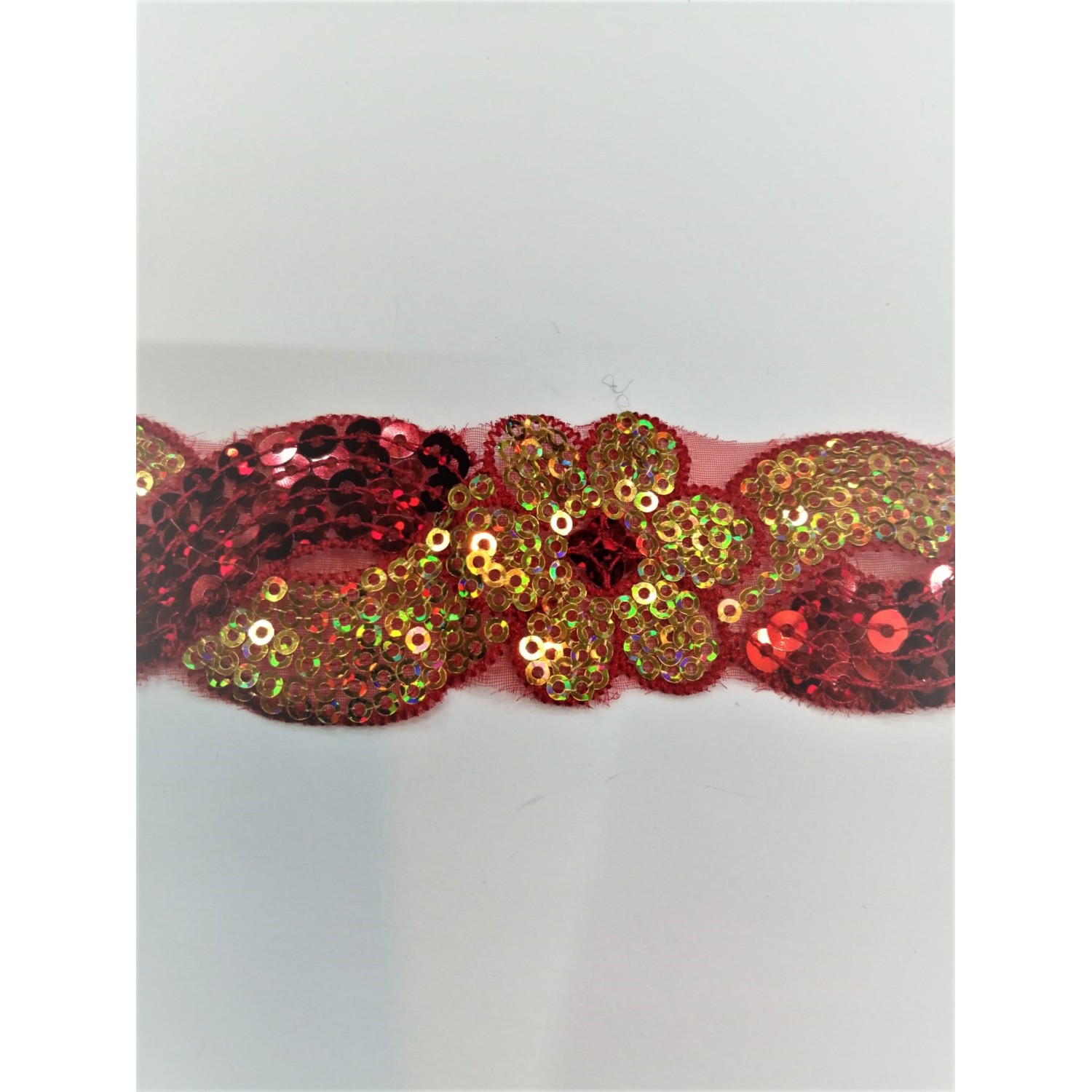 Novità passamaneria moda micropaillettes h. 40 mm. 1 metro vari colori