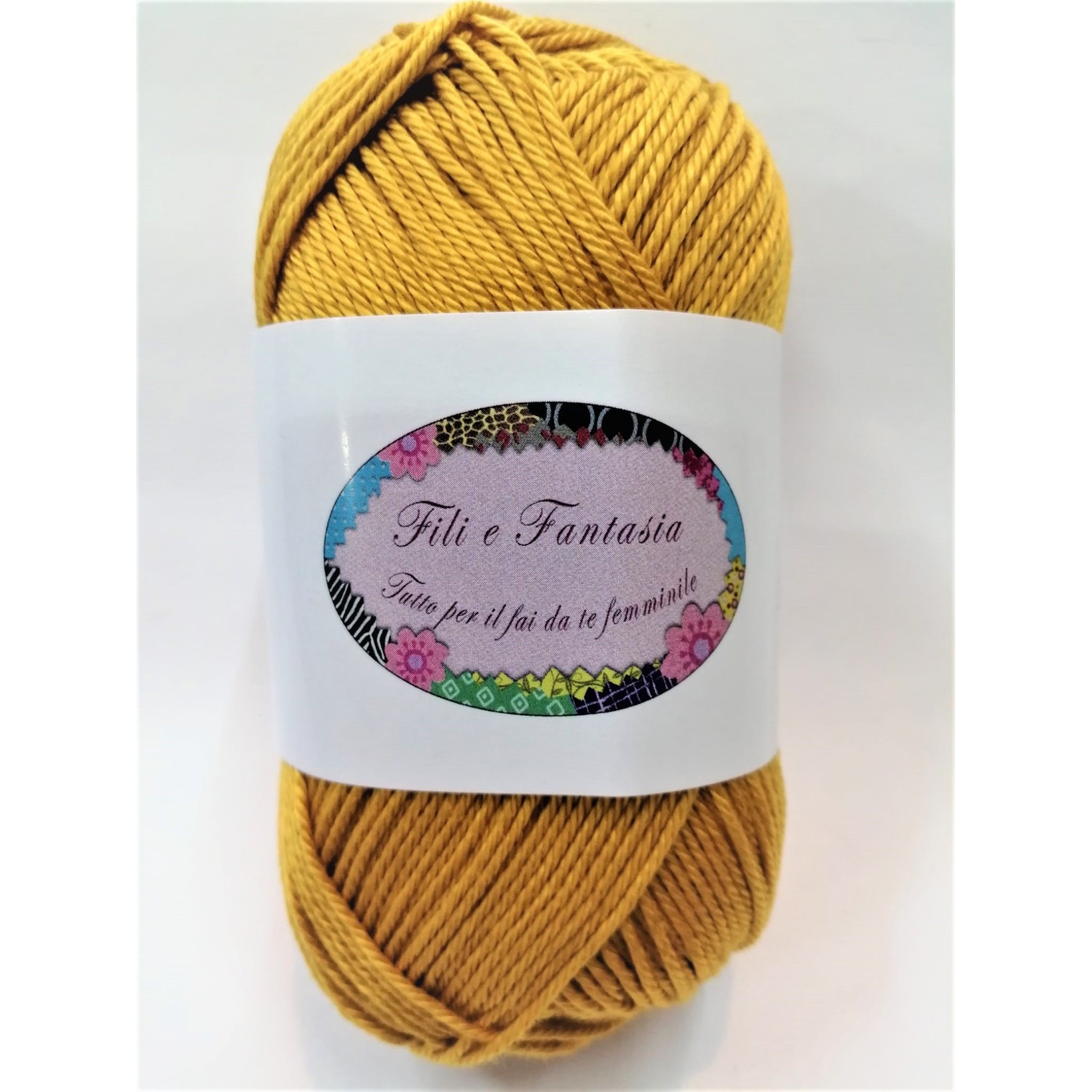 Gomitolo da 50 gr. "Furore" Fili e Fantasia 100% cotone gasato mercerizzato 125 mt. alta qualità (64 colori)