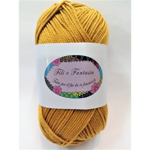 Gomitolo da 50 gr. "Furore" Fili e Fantasia 100% cotone gasato mercerizzato 125 mt. alta qualità (64 colori)