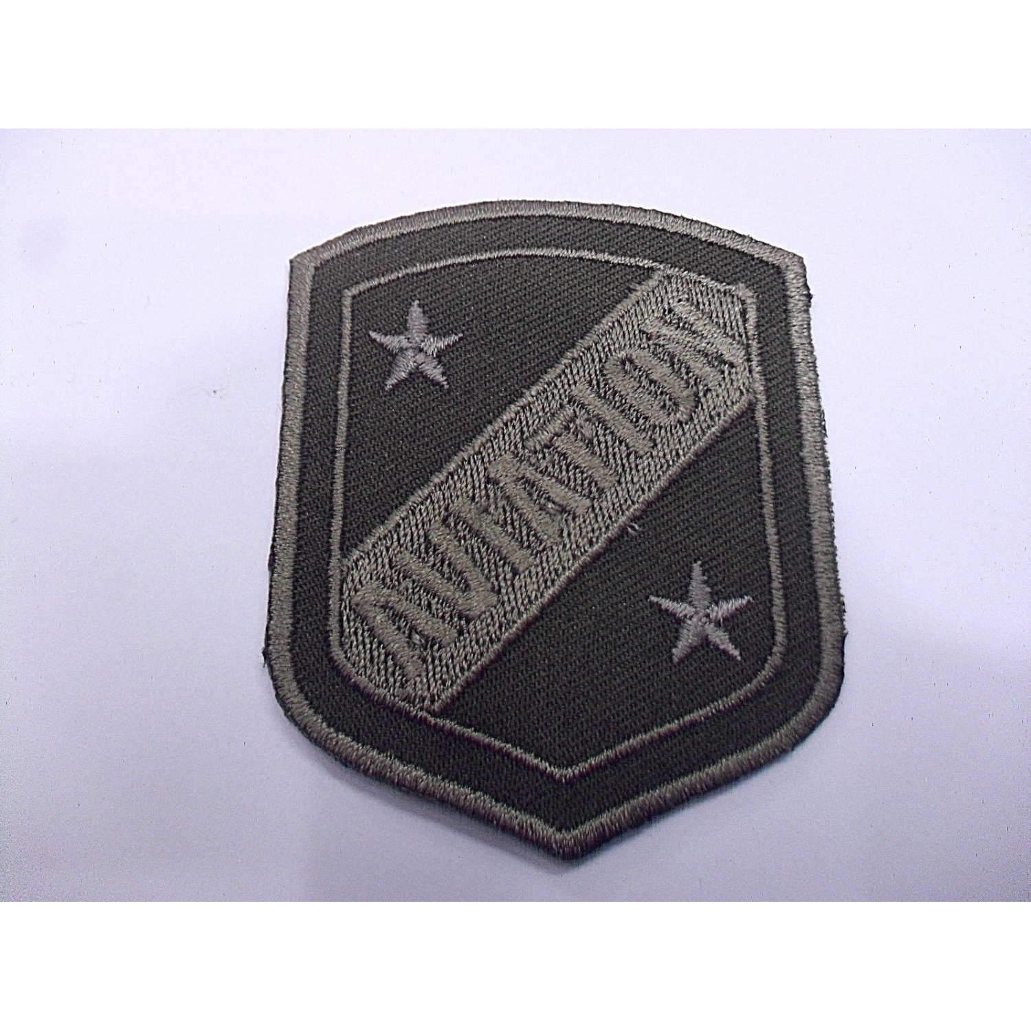 TOPPA PATCH SCUDO RICAMO SU TESSUTO "AVIATION" TERMOADESIVA O DA CUCIRE