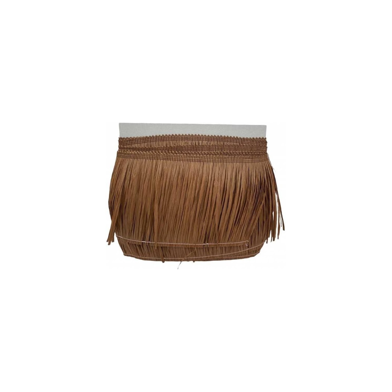 Passamaneria frangia in rafia altezza 15 cm. per decorazioni varie, taglio da 50 cm.