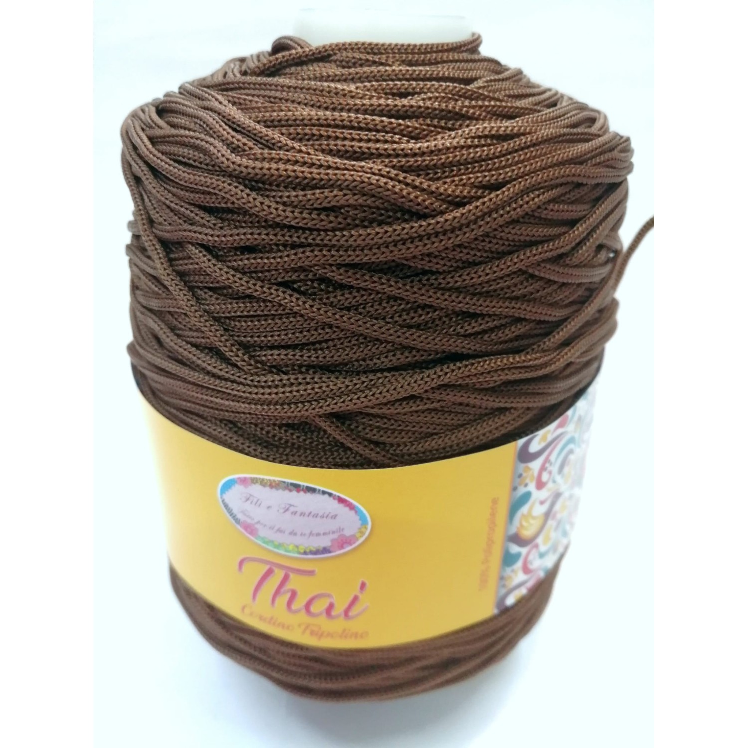 Cordino cordoncino Thai 500 gr. per borse, centri e varie, ferri uncinetto 3,5/4,5