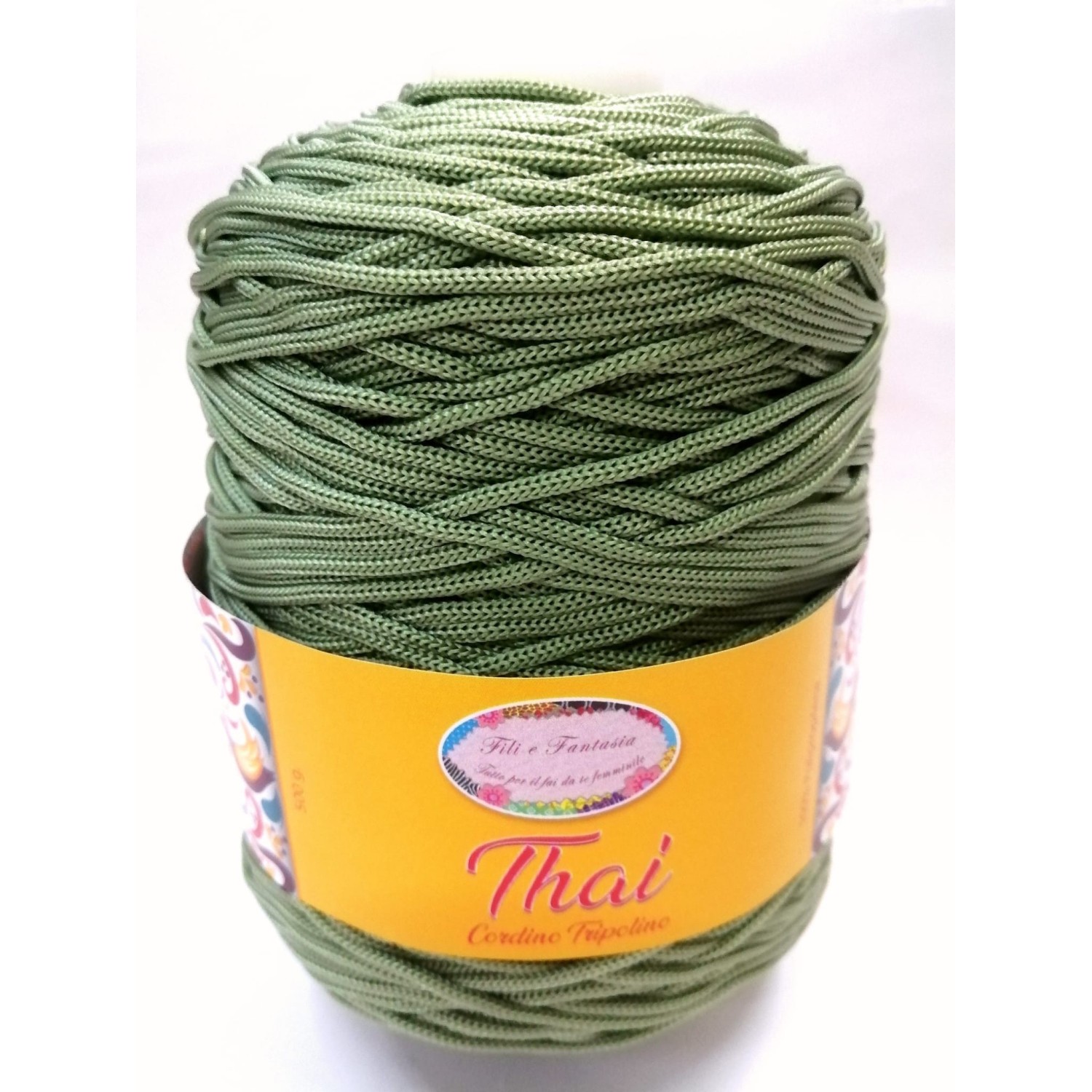 Cordino cordoncino Thai 500 gr. per borse, centri e varie, ferri uncinetto 3,5/4,5