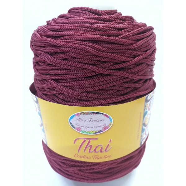 Cordino cordoncino Thai 500 gr. per borse, centri e varie, ferri uncinetto 3,5/4,5