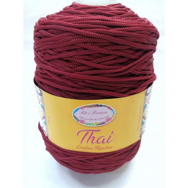 Cordino cordoncino Thai 500 gr. per borse, centri e varie, ferri uncinetto 3,5/4,5