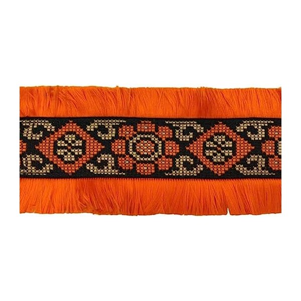 50 cm. passamaneria gallone ricamato h. 8 cm. per decorazioni abbigliamento e varie, ma anche per borse e coffe