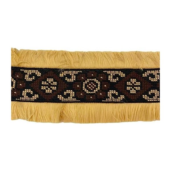 50 cm. passamaneria gallone ricamato h. 8 cm. per decorazioni abbigliamento e varie, ma anche per borse e coffe