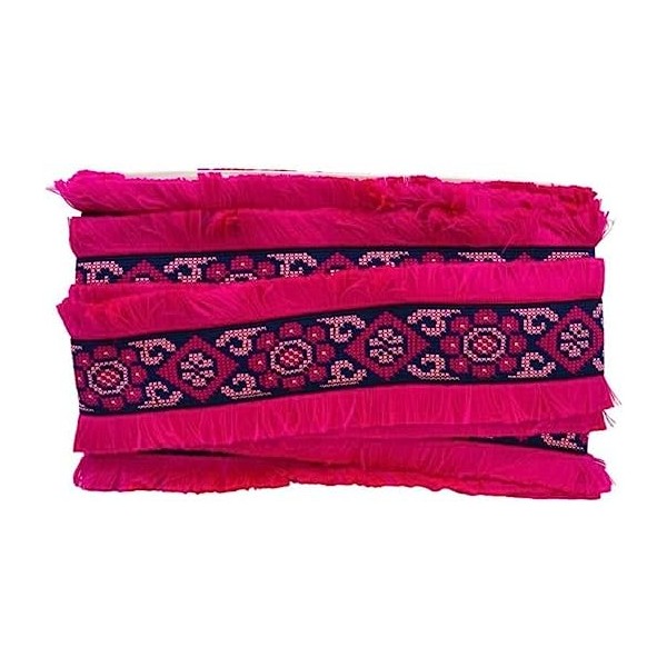 50 cm. passamaneria gallone ricamato h. 8 cm. per decorazioni abbigliamento e varie, ma anche per borse e coffe