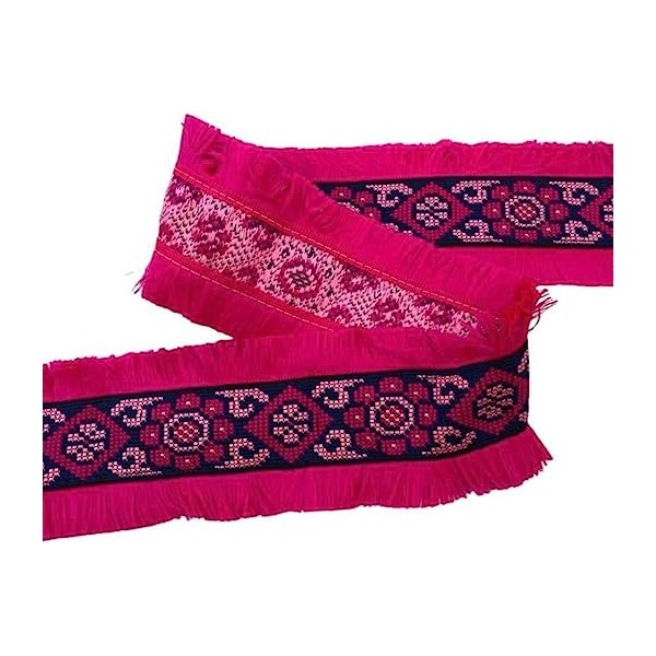 50 cm. passamaneria gallone ricamato h. 8 cm. per decorazioni abbigliamento e varie, ma anche per borse e coffe