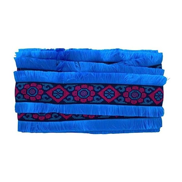 50 cm. passamaneria gallone ricamato h. 8 cm. per decorazioni abbigliamento e varie, ma anche per borse e coffe