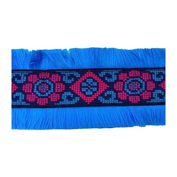 50 cm. passamaneria gallone ricamato h. 8 cm. per decorazioni abbigliamento e varie, ma anche per borse e coffe