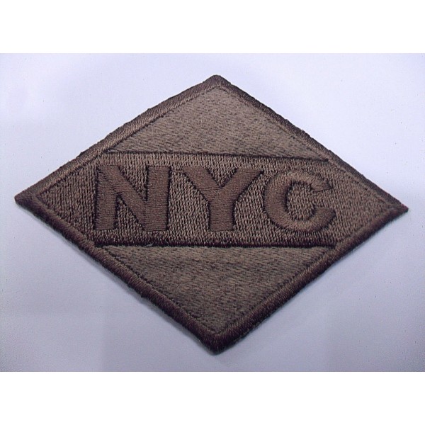 TOPPA PATCH ROMBO RICAMO SU TESSUTO "NYC" TERMO O CUCIRE DIMENSIONI VARIE