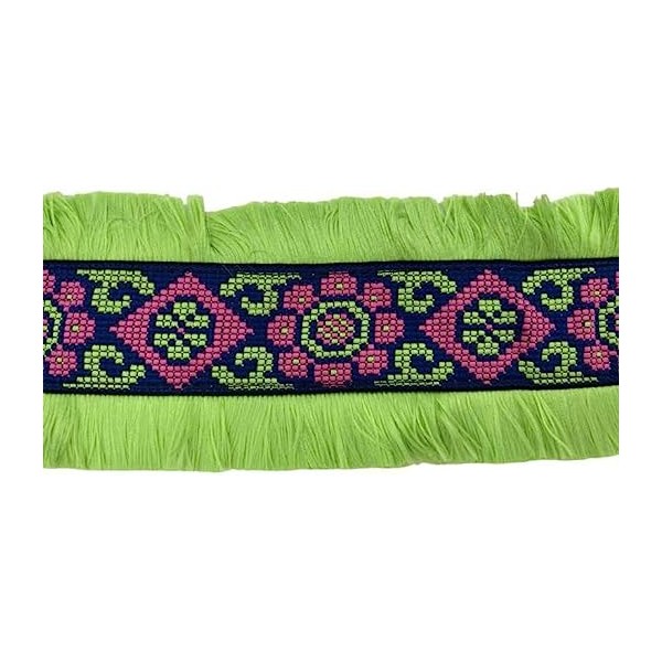 50 cm. passamaneria gallone ricamato h. 8 cm. per decorazioni abbigliamento e varie, ma anche per borse e coffe