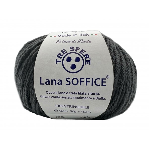 Gomitolo Lana Soffice Tre Sfere 50% Lana 50% Dralon +- 125 mt. ferri o unc. 4/5