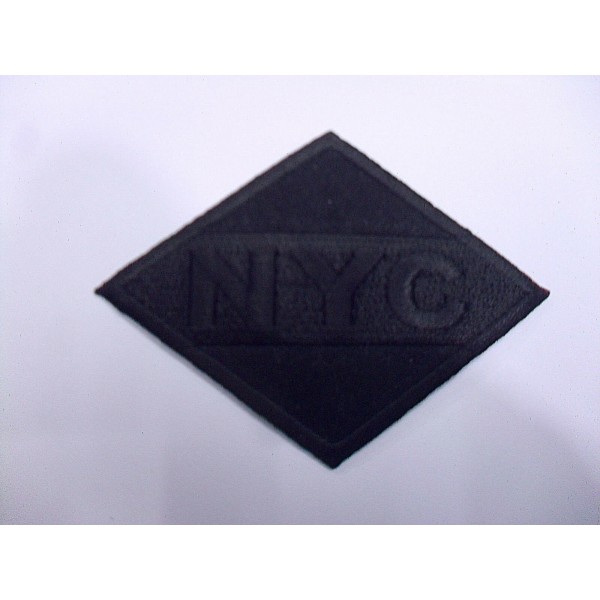 TOPPA PATCH ROMBO RICAMO SU TESSUTO "NYC" TERMO O CUCIRE DIMENSIONI VARIE