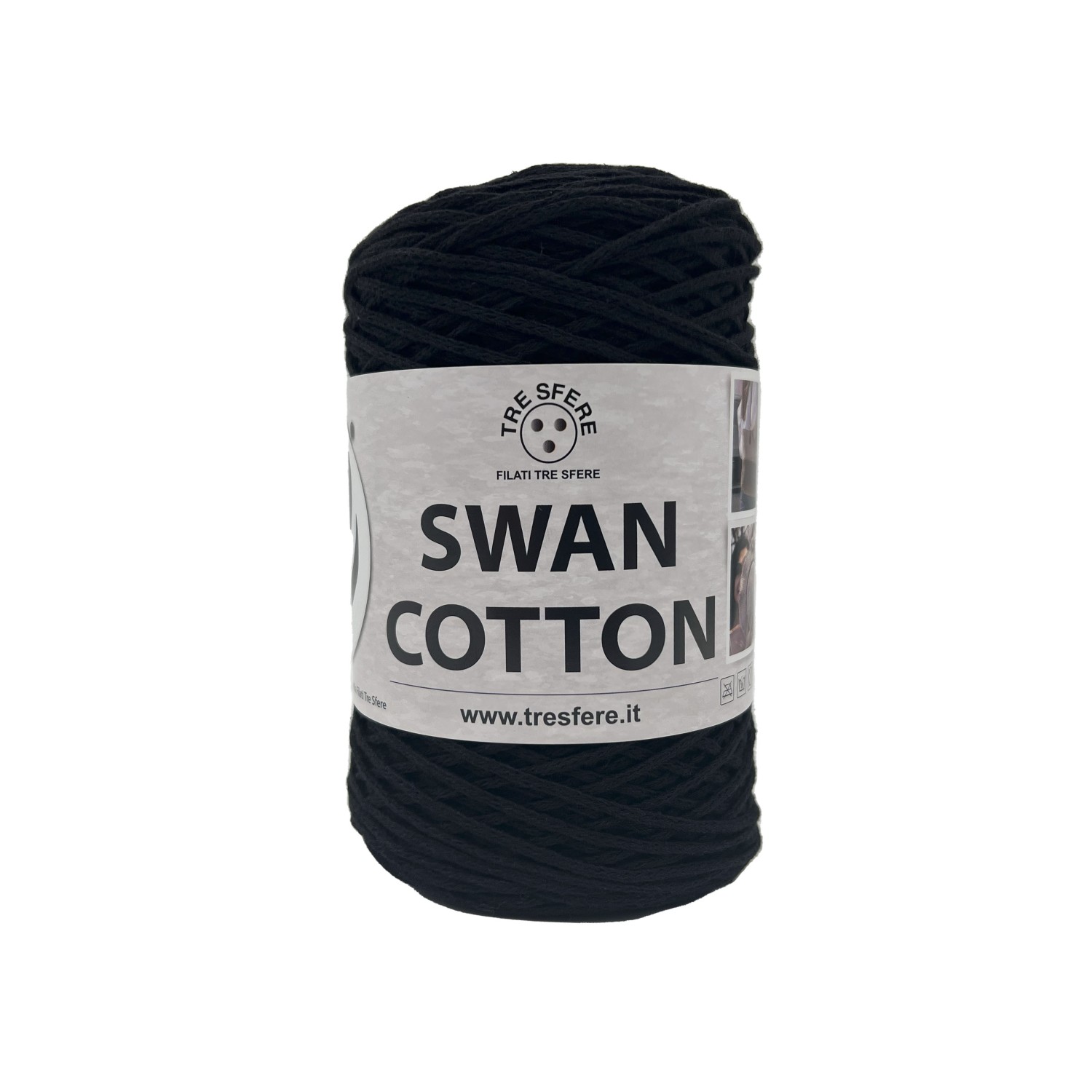 Cordino Tre Sfere Swan® Cotton 250 gr. x borse e varie ferri uncinetto 2/4