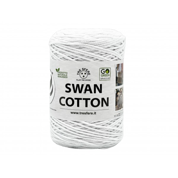 Cordino Tre Sfere Swan® Cotton 250 gr. x borse e varie ferri uncinetto 2/4